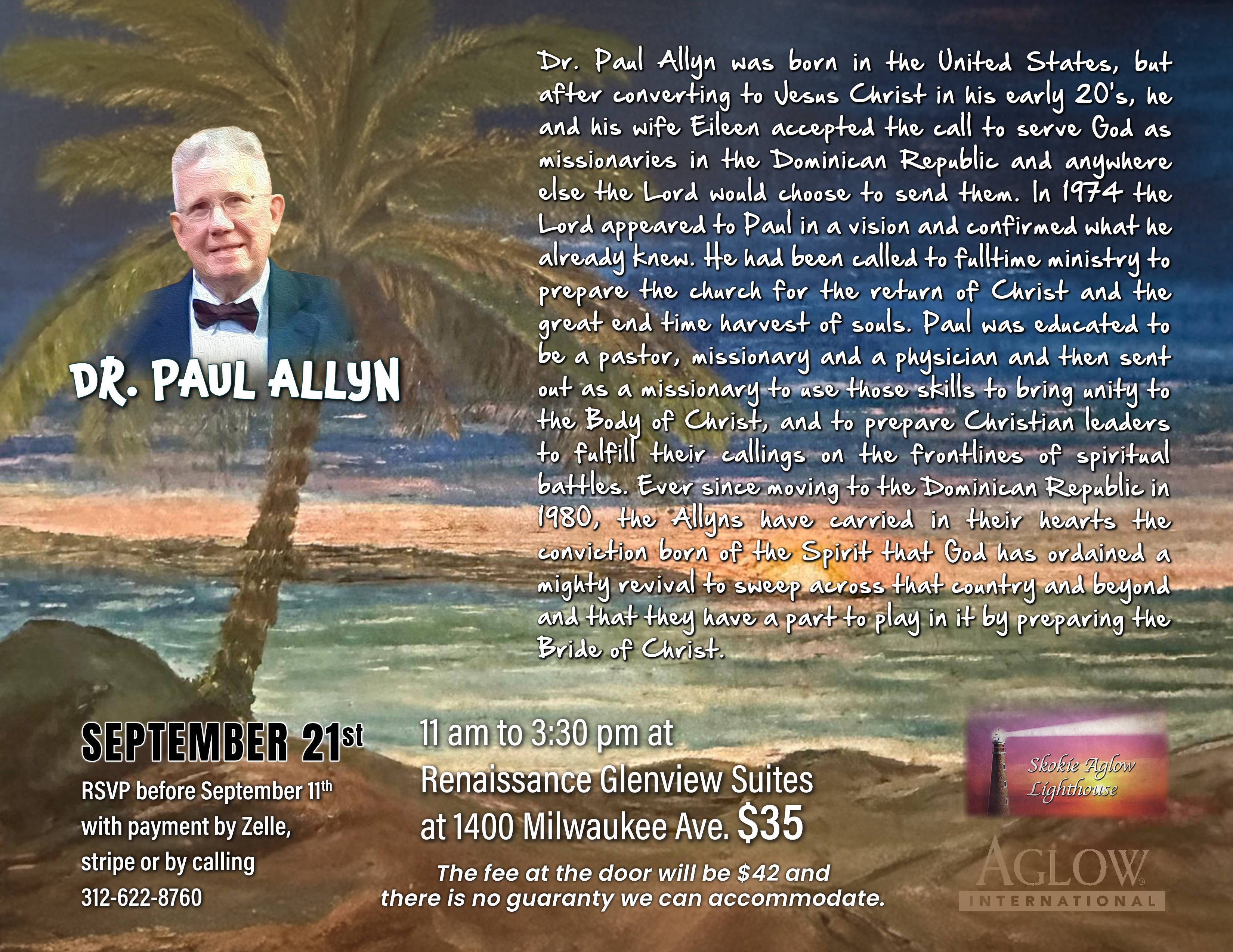 Dr. Paul Allyn at Skokie Aglow on September 21, 2024