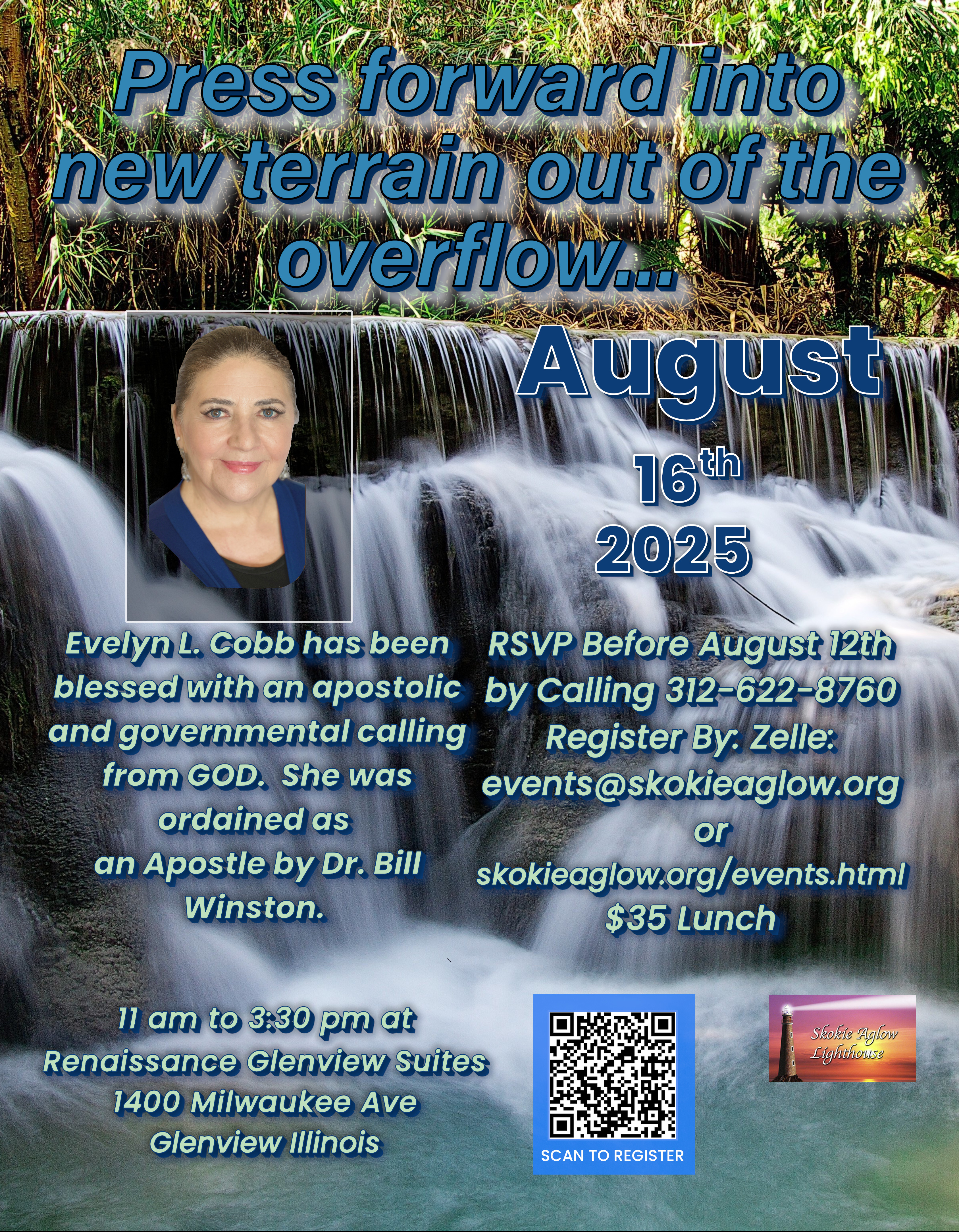 Pastor Evelynn Cobb at Skokie Aglow on August 16, 2025